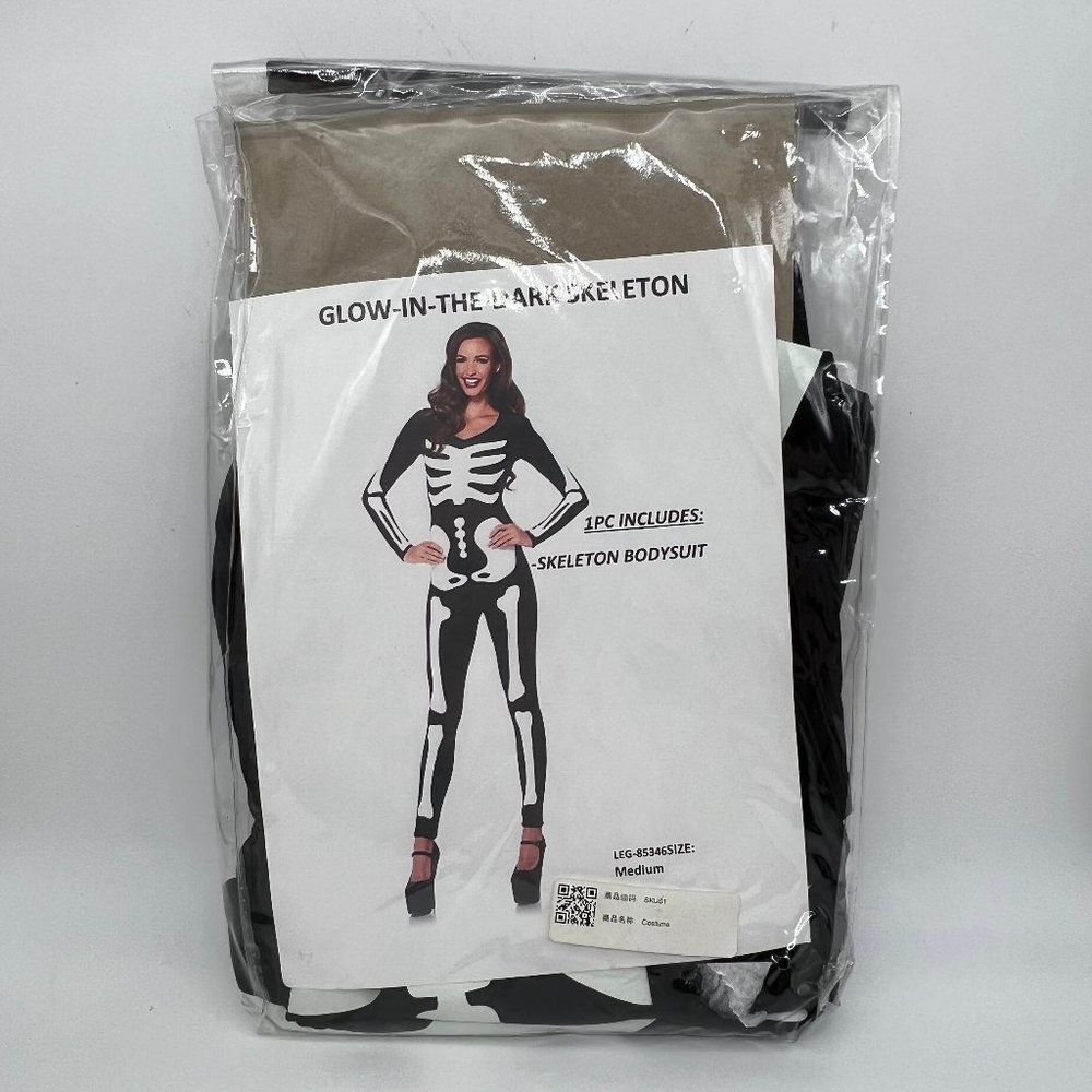 New Leg Avenue Glow in the Dark Skeleton Costume - Size M